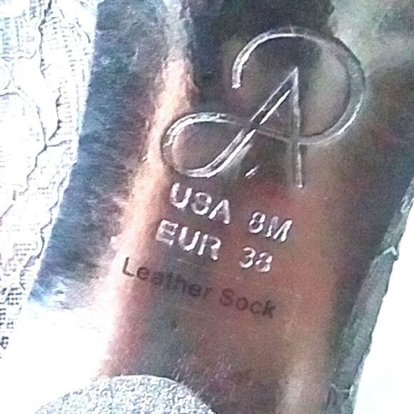 Adrianna Papell Francesca Peep Toe Pumps Steel Gray Lace Satin Knot size 8 - Picture 12 of 13